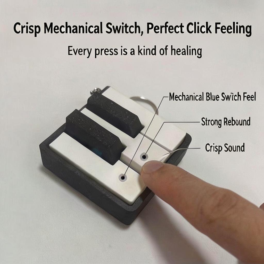 3D Printing Keyboard - Divertido Clicker de Teclado de Piano