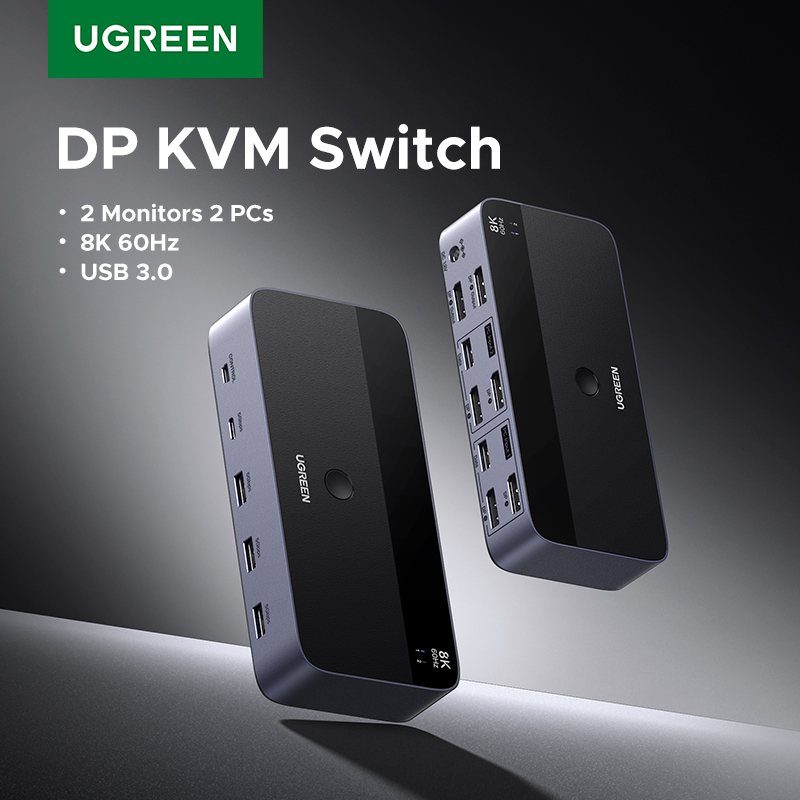 3D Printing Deck Box - UGREEN DP KVM Switch 2 monitores