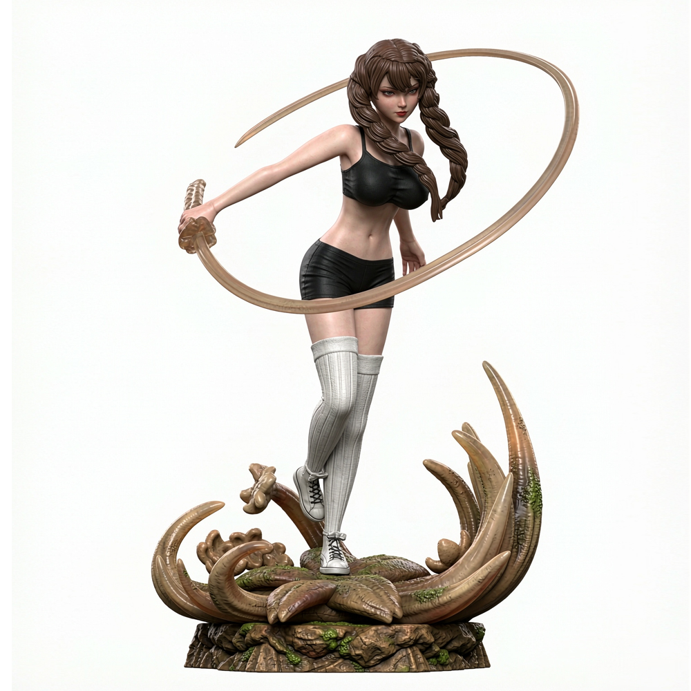 3D Printing Resin - Figura de resina gris de 1/24