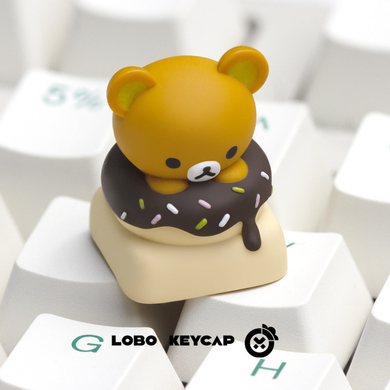 3D Printing Keyboard - Linda Tecla de Resina Rilakkuma con