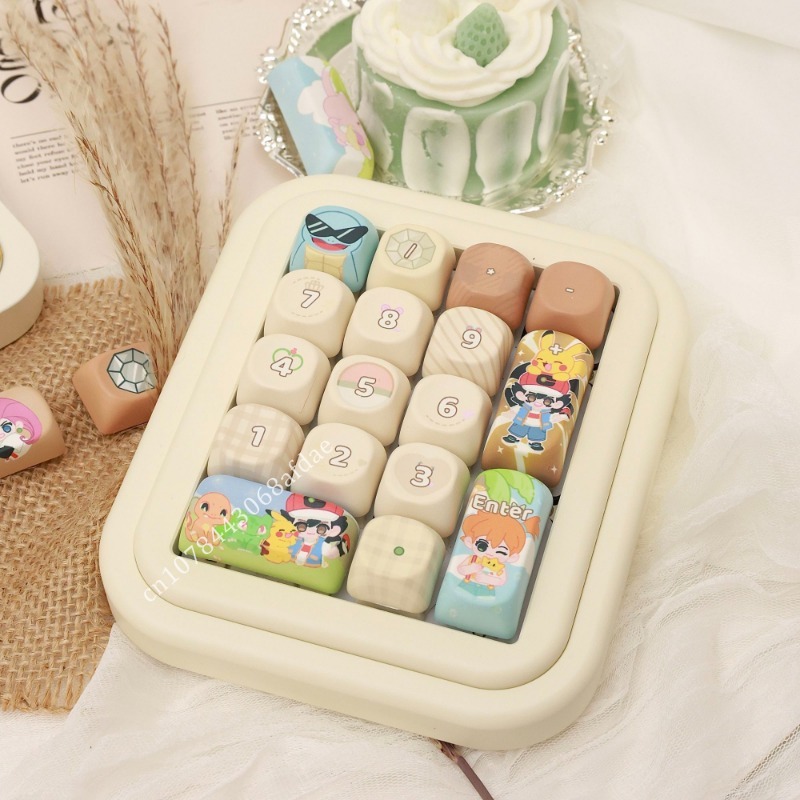 3D Printing Keyboard - Teclas de Anime Pokemon, altura MOA,