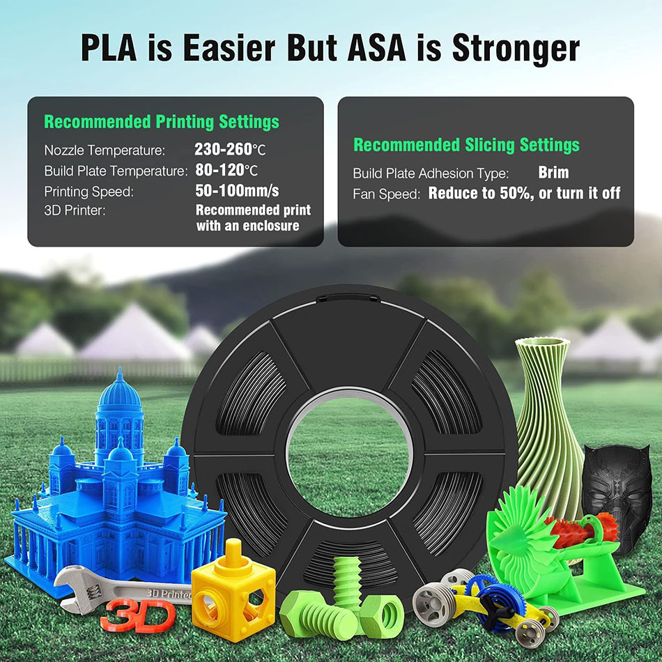 Filamento 3D JAYO ASA 1,75mm 5 - Asa Filament Outdoor reseña y precio