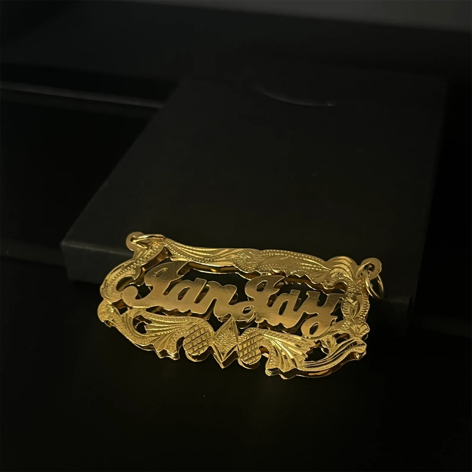 Placa de doble nombre chapada  - 3D Printing Jewelry reseña y precio