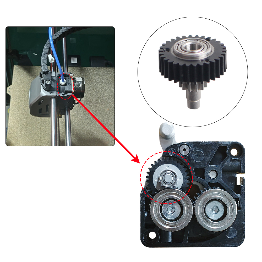 Engranaje reductor de transmis - 3D Printing Cnc reseña y precio